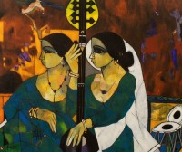 Abrar Ahmed, 30 x 36 Inch, Oil on Canvas, Figurative Painting, AC-AA-277